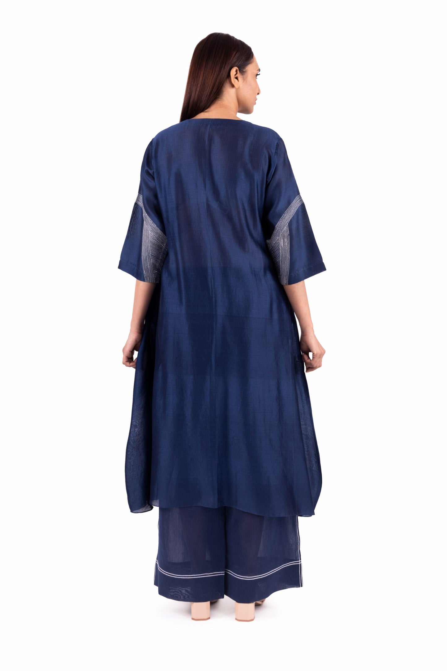 Khat Pantone Embroidery Dress Co-ord With Scraf