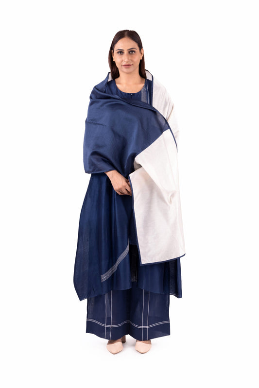 Khat Pantone Embroidery Dress Co-ord With Scraf