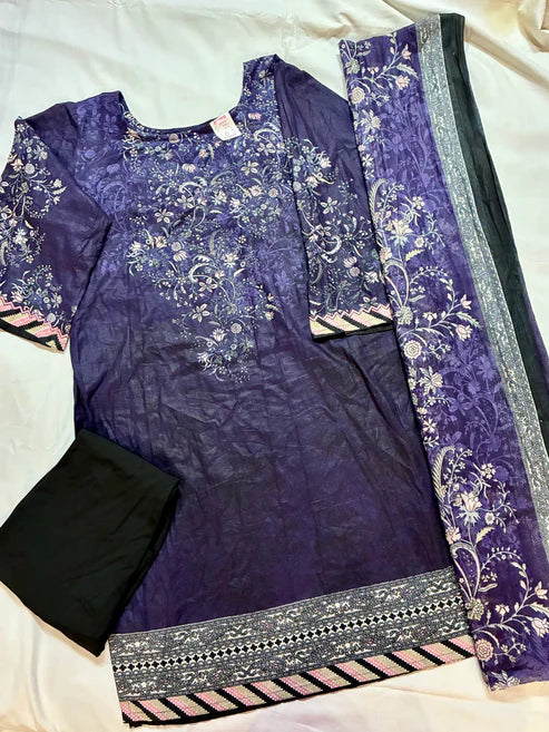 Inara Amethyst Grace | Lawn Cotton Pakistani Suit Set