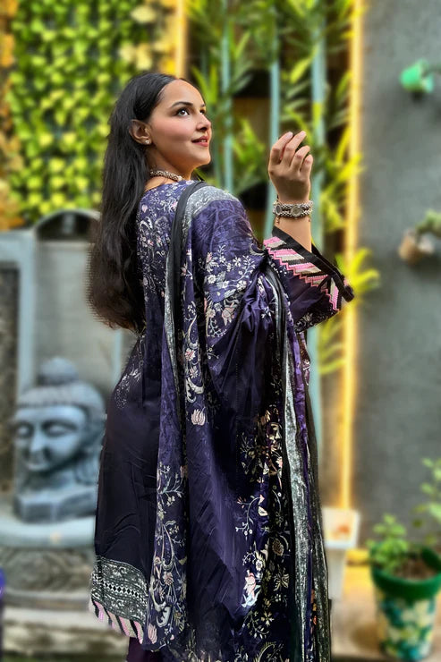 Inara Amethyst Grace | Lawn Cotton Pakistani Suit Set