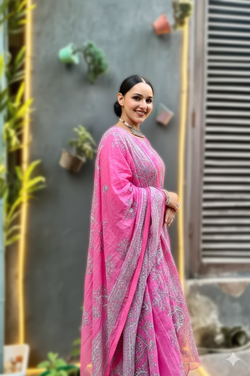 Meher Gulabi Noor | Lawn Cotton Pakistani Suit Set